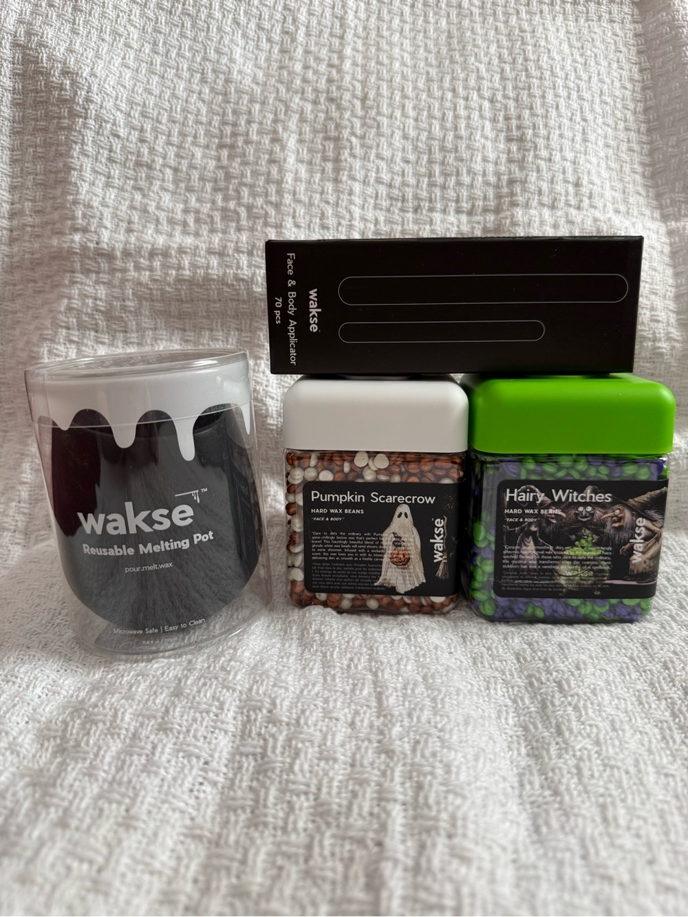Waske SPOOKY SEASON bundle ~ Hairy Witches, Pumpkin Scarecrow, reusable pot